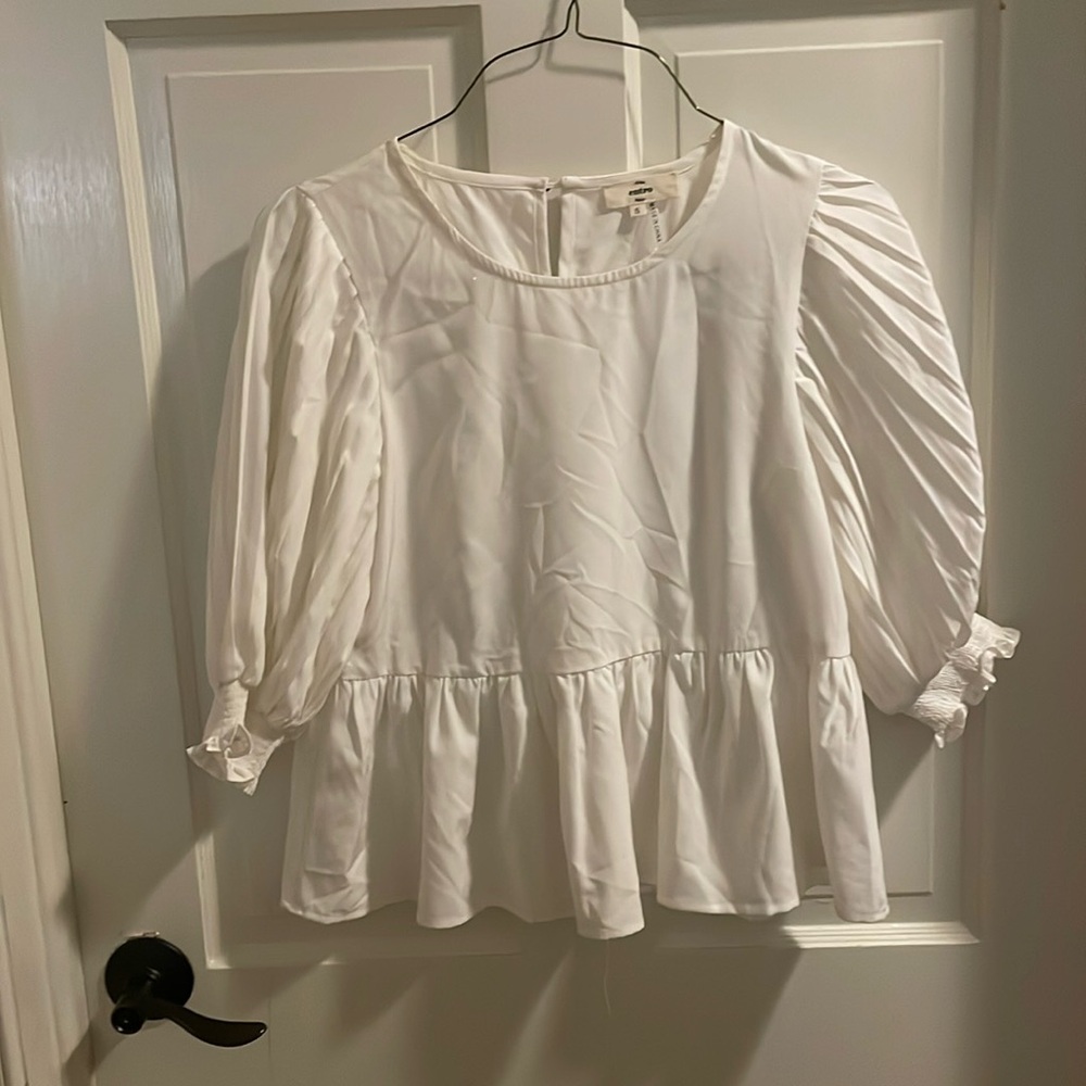Entro white blouse size small